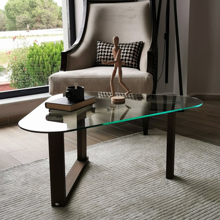 Hanah Home Mesa de centro Cam Orta S302 en Nogal